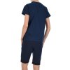Jungen Sommer Set T-Shirt Manhatan und Stoff Shorts Navy / Navy 116/122