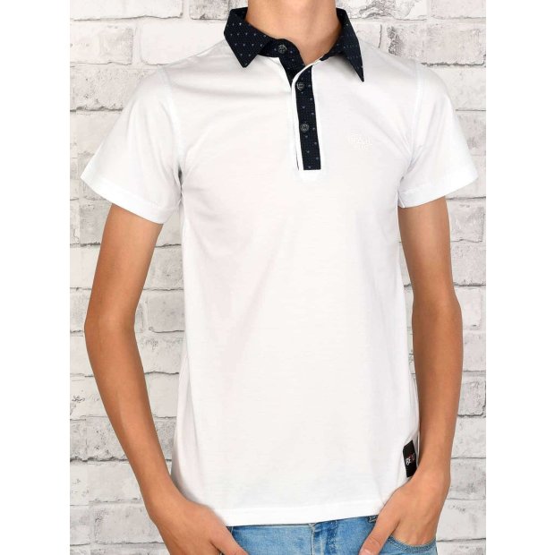 Jungen Polo Shirt mit Kontrastfarben