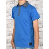 Jungen Polo Shirt mit Kontrastfarben Blau 110
