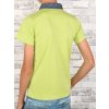 Jungen Polo Shirt mit Kontrastfarben Hellgrün 110