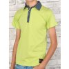 Jungen Polo Shirt mit Kontrastfarben Hellgrün 134