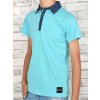 Jungen Polo Shirt mit Kontrastfarben Türkis 164