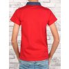 Jungen Polo Shirt mit Kontrastfarben Rot 122