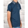 Jungen Polo Shirt mit Kontrastfarben Dunkelblau 158
