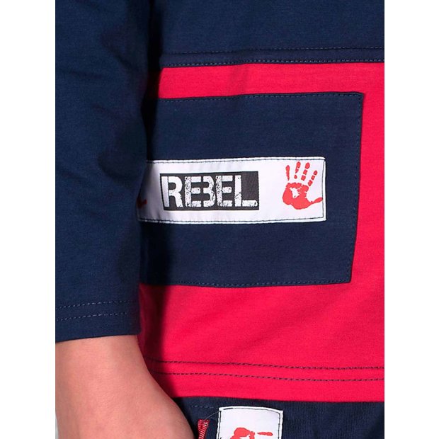 Jungen Shirt Rundhals Rebel Navy 158