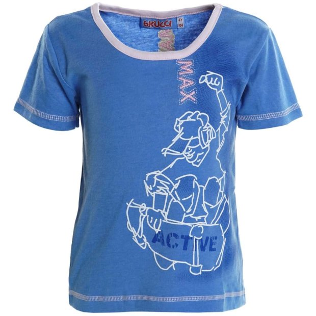 Kinder Jungen Mädchen Sommer T-Shirt Blau 152