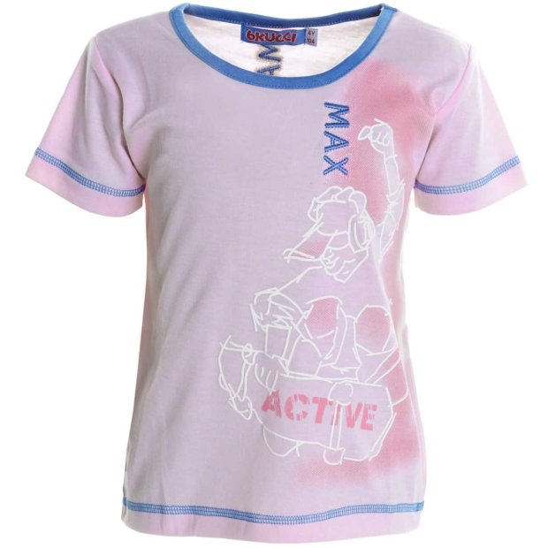 Kinder Jungen Mädchen Sommer T-Shirt Rosa 140