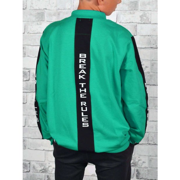 Jungen Sweatshirt mit Rücken Print Grün 152
