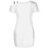 Mädchen Longshirt Kleid mit Herz Motiv Weiß 98-104
