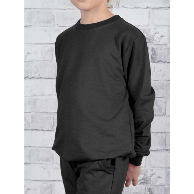 Mädchen Sweatshirt in tollen Farben Schwarz 110