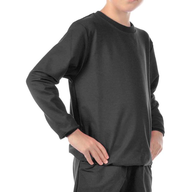 Mädchen Sweatshirt in tollen Farben Schwarz 116