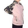 Mädchen Pullover mit Kapuze Blumenmuster Lachs 104