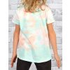 Mädchen T-Shirt Batikdruck Bärchengesicht Lachs 116