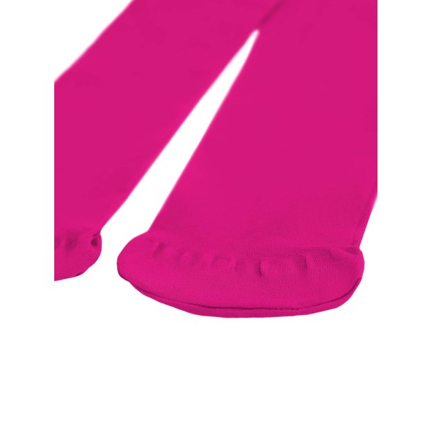 Mädchen Fein Strumpfhose Unifarben ohne Muster Pink 152