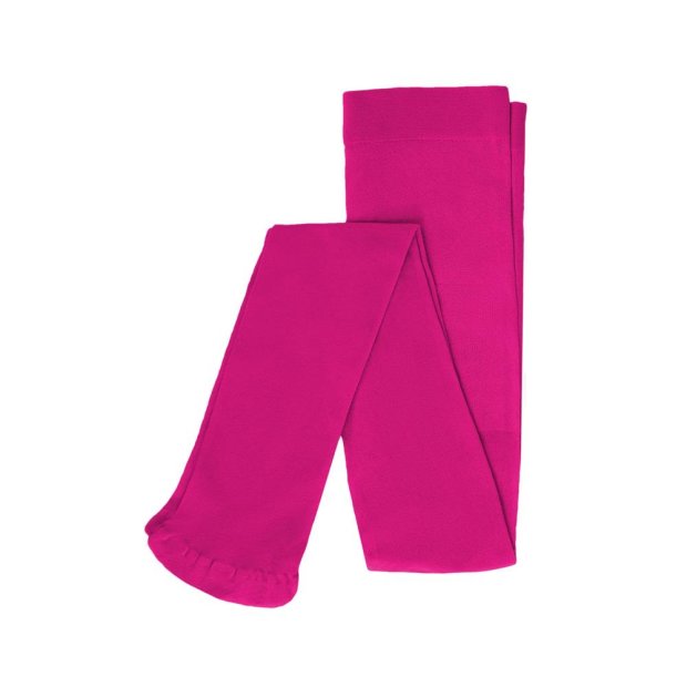 Mädchen Strumpfhose Unifarben mit Muster Pink 152