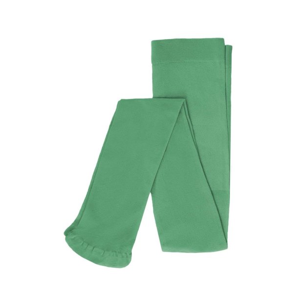 Mädchen Strumpfhose Unifarben mit Muster Grün 104/110