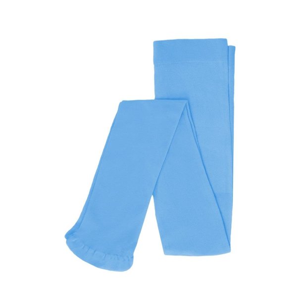 Mädchen Strumpfhose Unifarben mit Muster Blau 104/110
