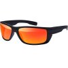 Sonnenbrille Polarisiert Herren Sport Biker Rechteckig Matt Verspiegelt 30394 Schwarz Rot Verspiegelt
