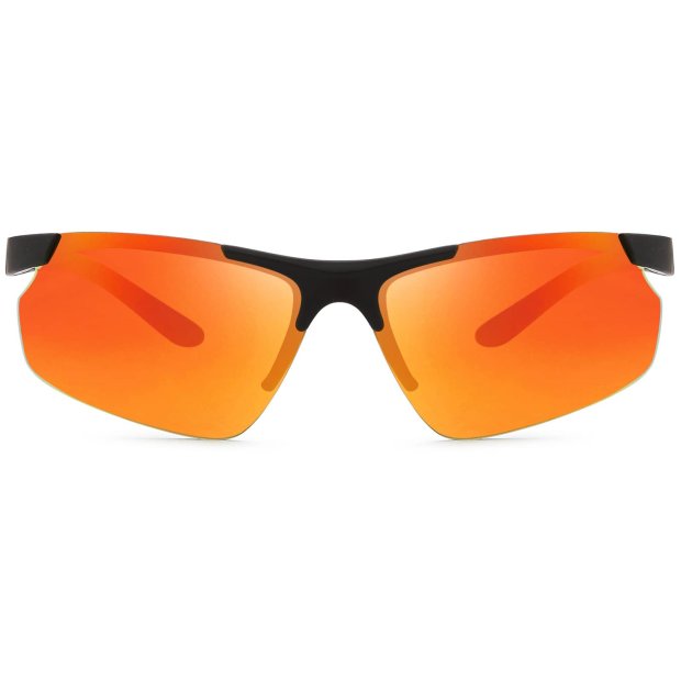 Sportliche Matt Sonnenbrille Polarisiert Verspiegelt