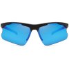Polarisiert Herren Sport Sonnenbrille Matt Verspiegelt Blau Schwarz