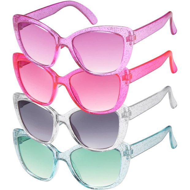 Mädchen Kinder Sonnenbrille 4 Farben Cat-Eye Stil