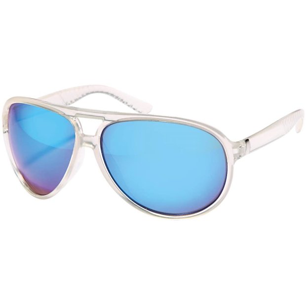 Damen Piloten Sonnenbrille Blau Weiß