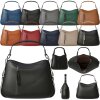 Damen Vegane Tasche Shopper Bag Hobo Bag Rucksackfunktion