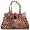 Echtleder Patchwork Tasche mit viel Stauraum