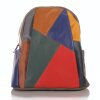 Echtleder Patchwork Rucksack City Bag