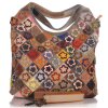 Echtleder Patchwork Tasche mit viel Stauraum