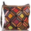 Echtleder Patchwork Tasche, auch als Rucksack tragbar,...