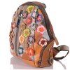 Damen City Backpack Leder bunt Pachwork Rucksack 30674