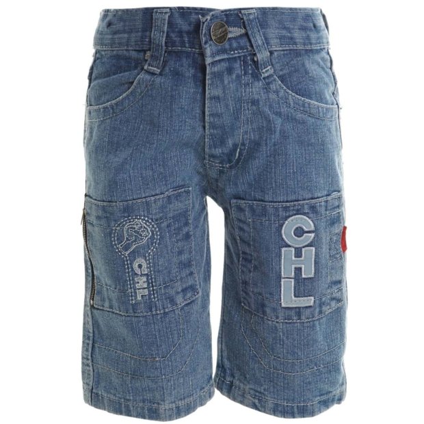 Kinder Bermuda Jeans Shorts Blau 104