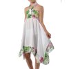 Mädchen Sommer Kleid Weiß 128