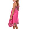 Mädchen Sommer Kleid Pink 164
