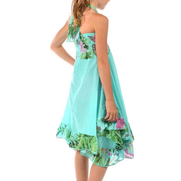 Mädchen Sommer Kleid Türkis 164
