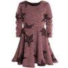 Mädchen Winter Langarm Kleid Rosa 158